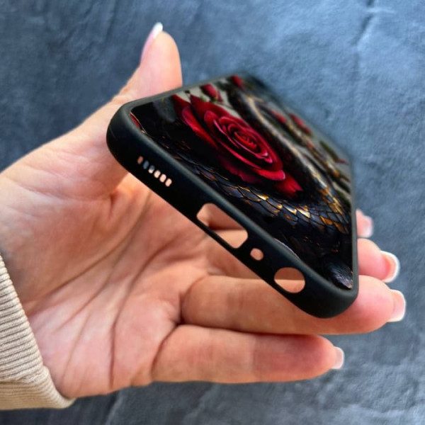 Чехол для Samsung Galaxy A24 с защитой камеры элегантная змея