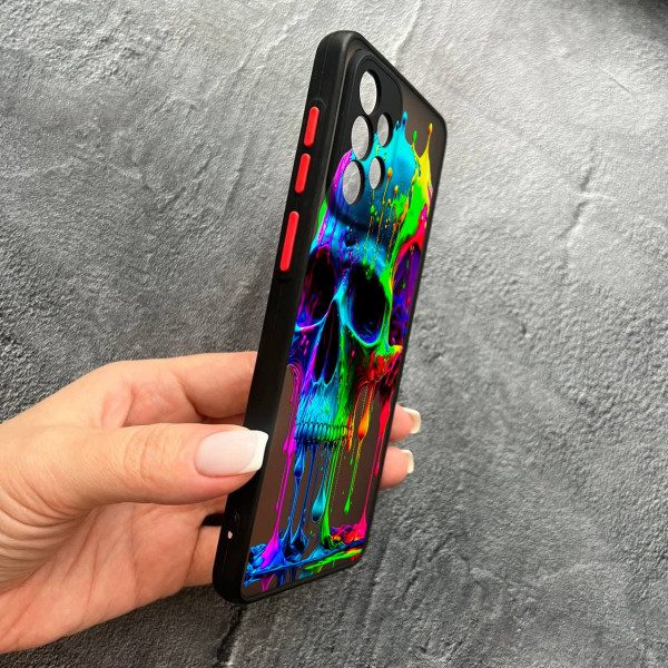 Чохол для Samsung Galaxy A52 4G / A52 5G з захистом камери череп кольоровий