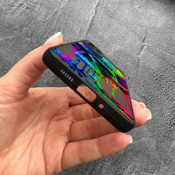 Чехол для Samsung Galaxy A32 (A326B) 5G с защитой камеры череп цветной