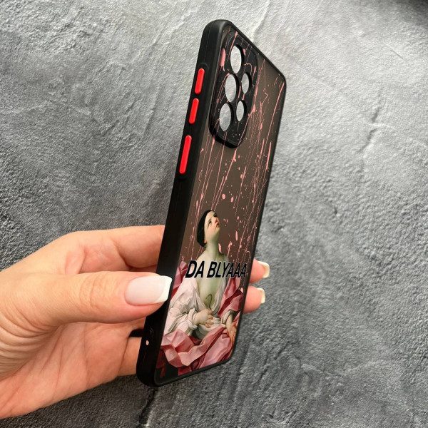Чехол для Samsung Galaxy A23 с защитой камеры кастомный с юмором