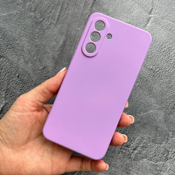 Чехол для Samsung Galaxy A36 с защитой камеры софт-тач лавандовый