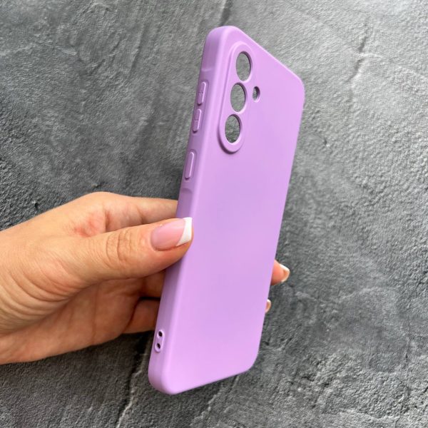Чехол для Samsung Galaxy A36 с защитой камеры софт-тач лавандовый