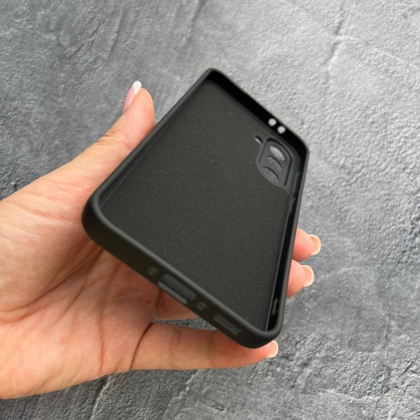 Чехол для Samsung Galaxy A36 с защитой камеры софт-тач черный
