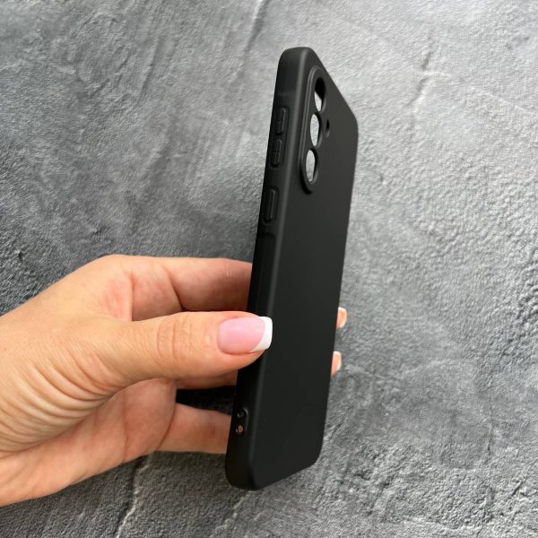 Чехол для Samsung Galaxy A36 с защитой камеры софт-тач черный