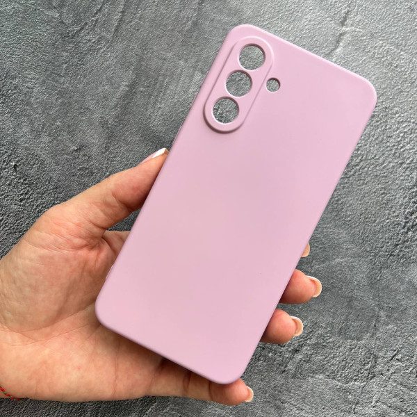 Чехол для Samsung Galaxy A36 с защитой камеры софт-тач лиловый