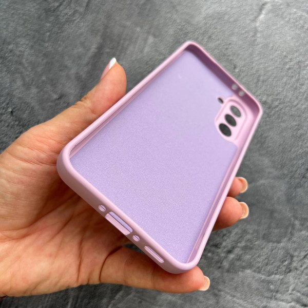 Чехол для Samsung Galaxy A36 с защитой камеры софт-тач лиловый