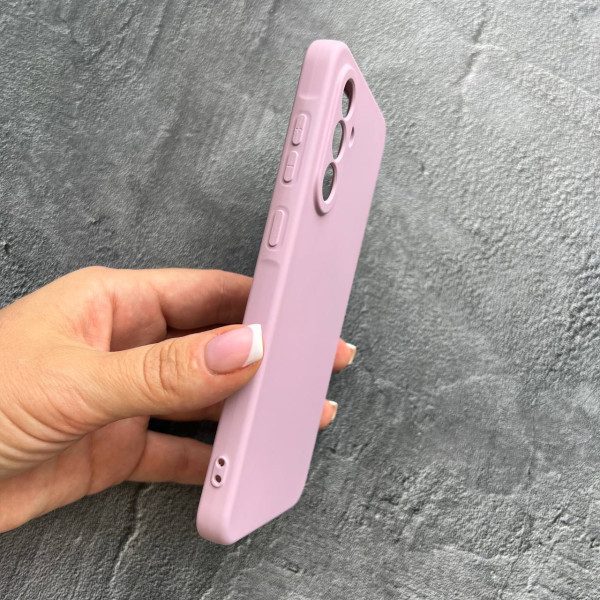 Чехол для Samsung Galaxy A36 с защитой камеры софт-тач лиловый