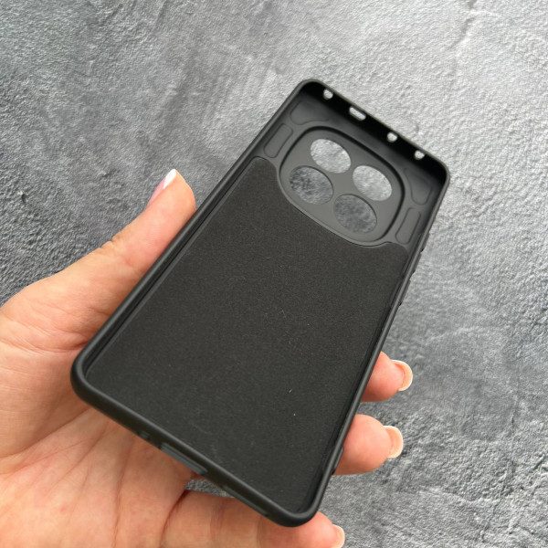 Чехол для Xiaomi Redmi Note 14 Pro 5G с защитой камеры софт-тач черный