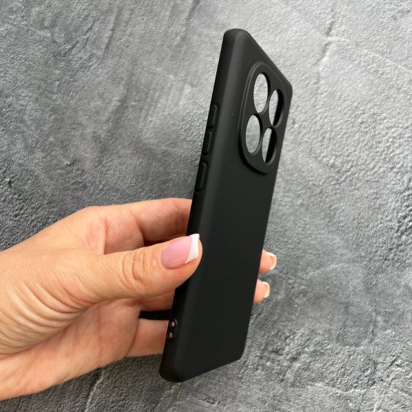 Чехол для Xiaomi Redmi Note 14 Pro 5G с защитой камеры софт-тач черный