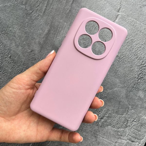 Чехол для Xiaomi Redmi Note 14 Pro 5G с защитой камеры софт-тач лиловый