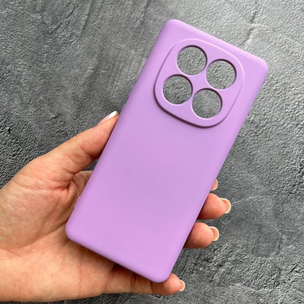 Чехол для Xiaomi Redmi Note 14 Pro 5G с защитой камеры софт-тач лавандовый