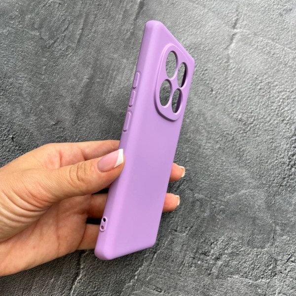 Чехол для Xiaomi Redmi Note 14 Pro 5G с защитой камеры софт-тач лавандовый
