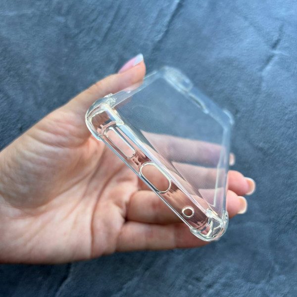 Чехол для Motorola G60 противоударный прозрачный силиконовый чехол без дизайна