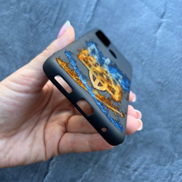 Чехол для Motorola G60 трезубец с саблями