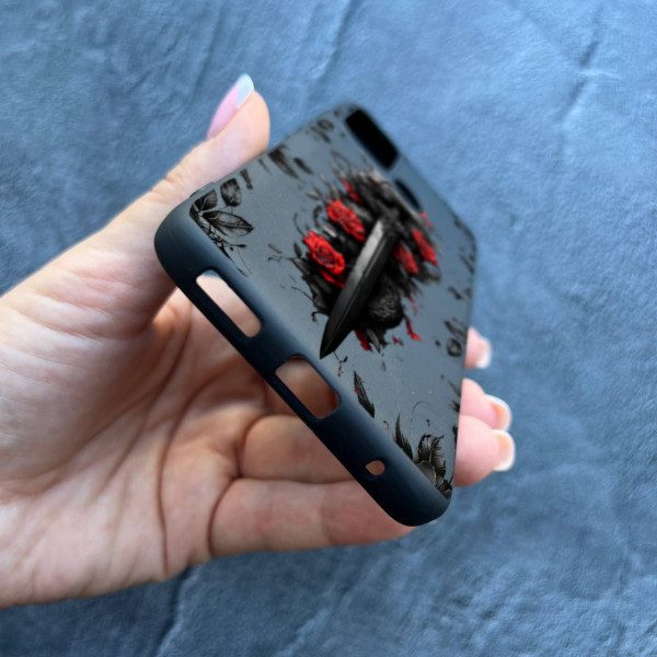 Чехол для Motorola G60 дракон с мечом