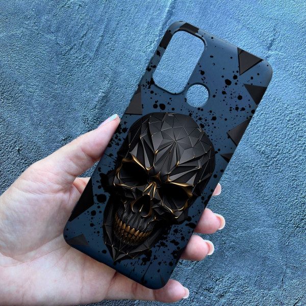 Чохол для Motorola G60 з черепом у кубі