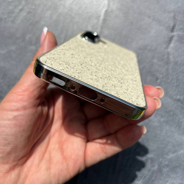 Сверкающий чехол с пайетками для Samsung Galaxy A56 белый