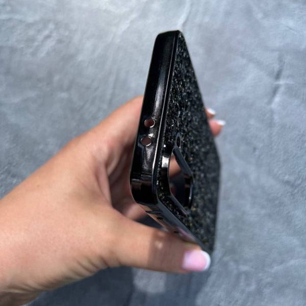 Сверкающий чехол с пайетками для Samsung Galaxy A56 черный