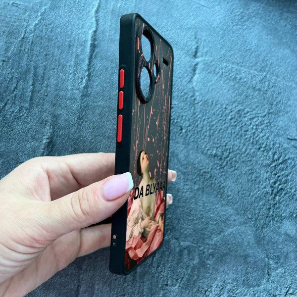 Чохол для Xiaomi Redmi Note 13 Pro Plus з захистом камери кастомний з гумором