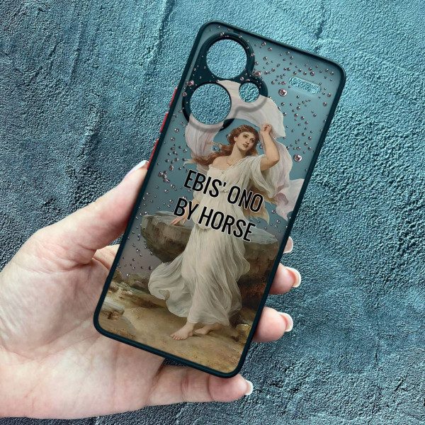 Чехол для Xiaomi Redmi Note 13 Pro Plus с защитой камеры кастомный с дождем