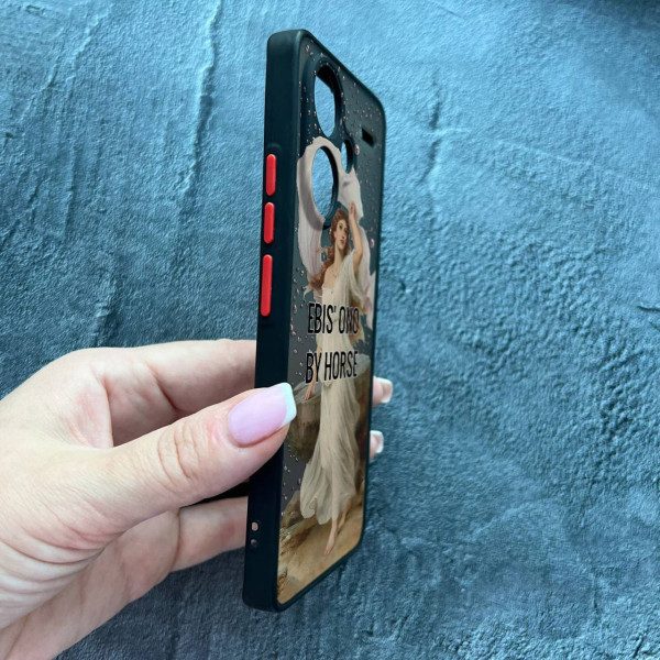 Чехол для Xiaomi Redmi Note 13 Pro Plus с защитой камеры кастомный с дождем