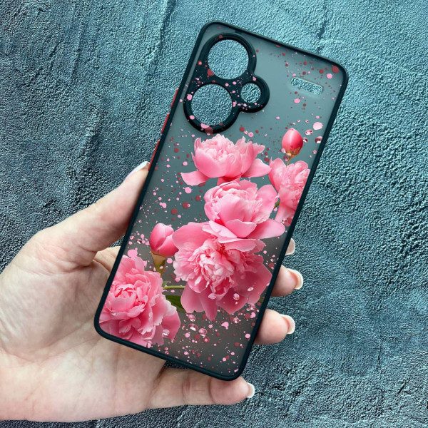 Чохол для Xiaomi Redmi Note 13 Pro Plus з захистом камери півонії весняні