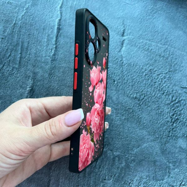 Чохол для Xiaomi Redmi Note 13 Pro Plus з захистом камери півонії весняні