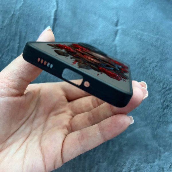 Чехол для Xiaomi Redmi Note 13 Pro Plus с защитой камеры череп в розах