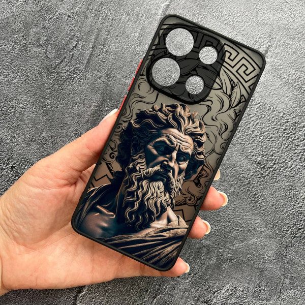 Чехол для Xiaomi Redmi Note 13 Pro 4G / Poco M6 Pro 4G / Xiaomi Redmi Note 14S с защитой камеры Зевс