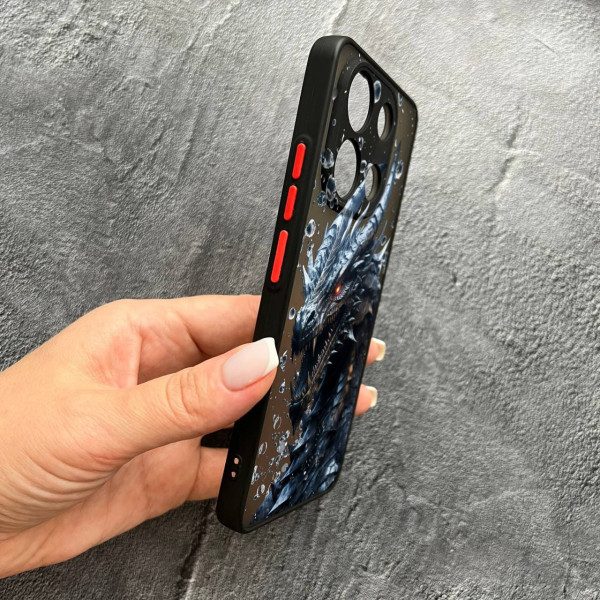 Чехол для Xiaomi Redmi Note 13 Pro 4G / Poco M6 Pro 4G / Xiaomi Redmi Note 14S с защитой камеры дракон