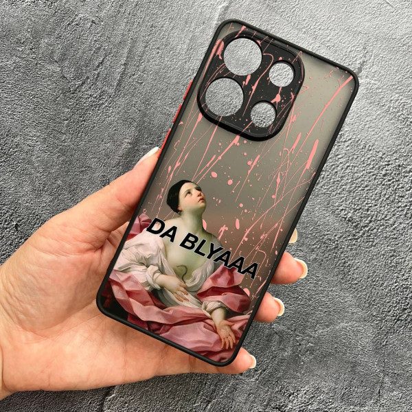 Чехол для Xiaomi Redmi Note 13 Pro 4G / Poco M6 Pro 4G / Xiaomi Redmi Note 14S с защитой камеры кастомный с юмором
