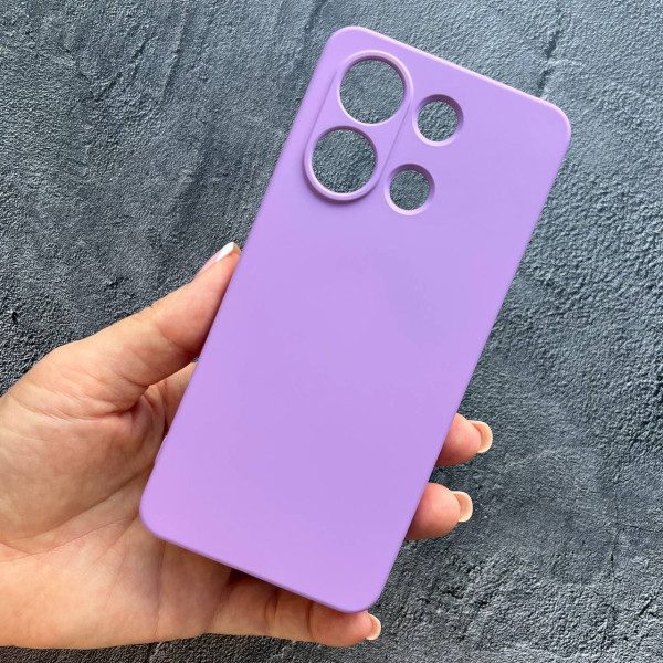 Чохол для Xiaomi Redmi Note 13 4G з захистом камери софт-тач лавандовий