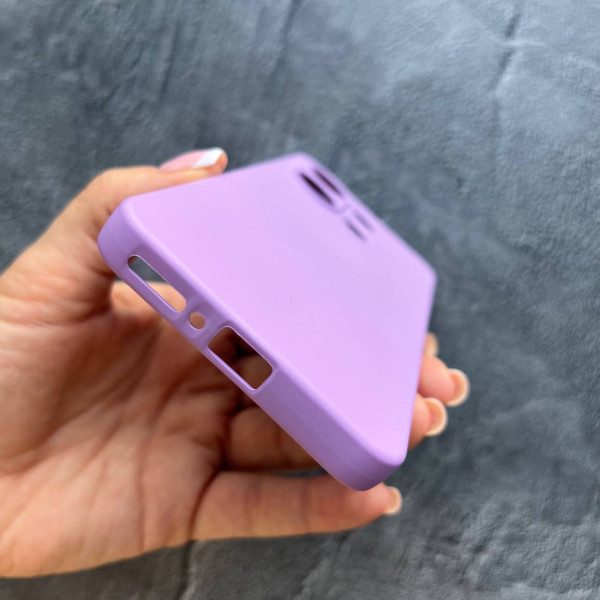Чехол для Xiaomi Redmi Note 13 4G с защитой камеры софт-тач лавандовый