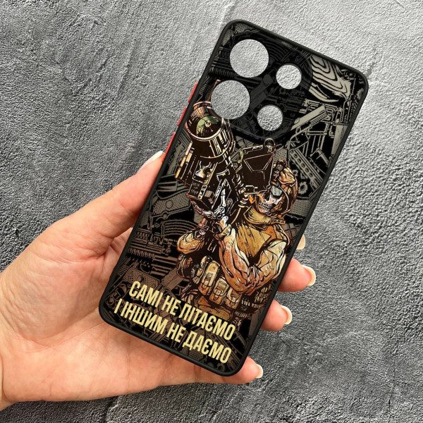 Чохол для Xiaomi Redmi Note 13 4G з захистом камери Військовий Стінгер