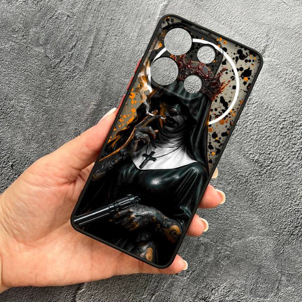 Чохол для Xiaomi Redmi Note 13 4G з захистом камери Чорна королева