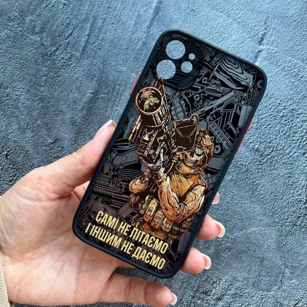 Чехол для iPhone 11 с защитой камеры Военный Стингер