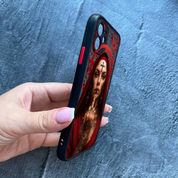 Чехол для iPhone 11 с защитой камеры Монашка бунтарка