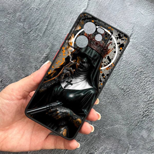 Чехол для Xiaomi 13T / 13T Pro с защитой камеры Черная королева