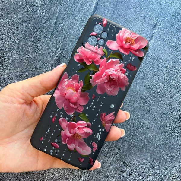Чохол для Motorola G32 з квітами та дощем