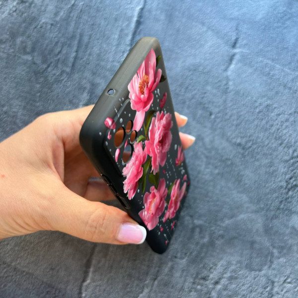 Чохол для Motorola G32 з квітами та дощем