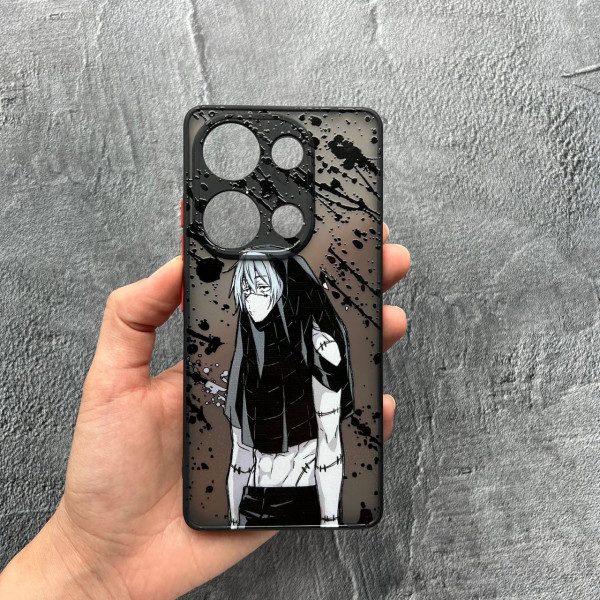 Чохол для Xiaomi Redmi Note 13 Pro 4G / Poco M6 Pro 4G / Xiaomi Redmi Note 14S дитячий з захистом камери з аніме з лаком