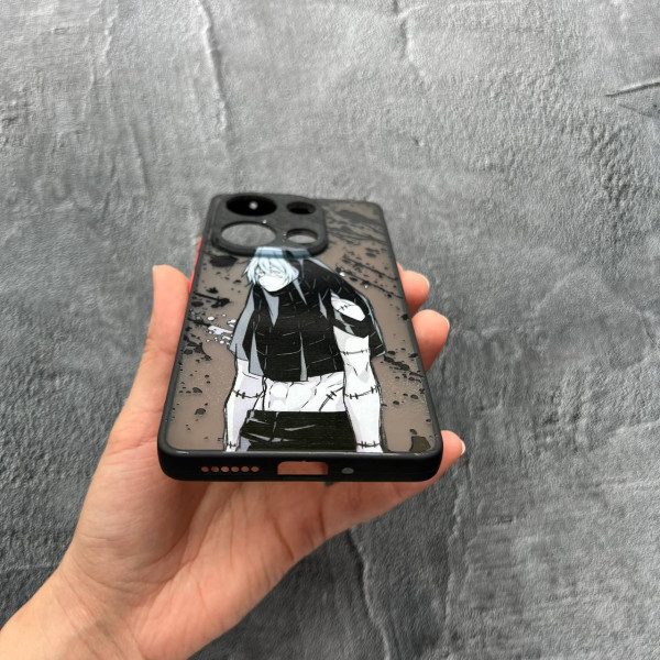 Чехол для Xiaomi Redmi Note 13 Pro 4G / Poco M6 Pro 4G / Xiaomi Redmi Note 14S детский с защитой камеры с аниме с лаком