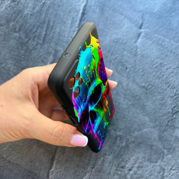 Чохол для Motorola G32 з захистом камери череп кольоровий