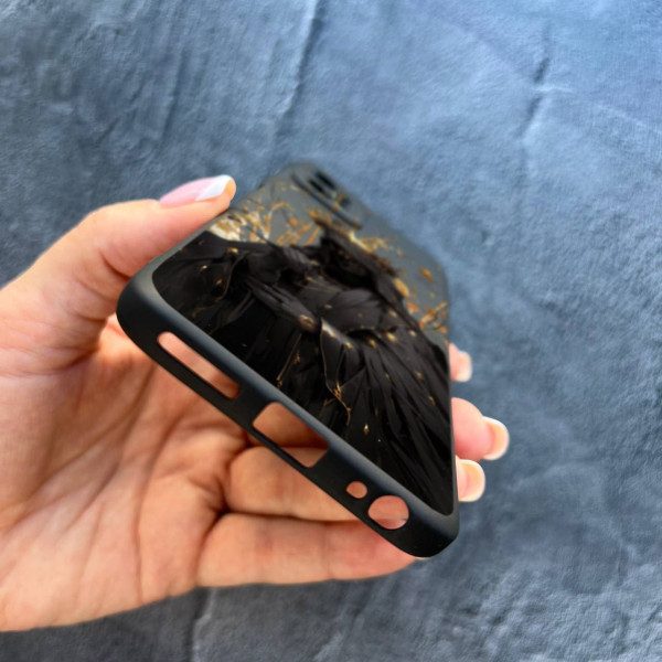 Чехол для Motorola G32 с защитой камеры черный рыцарь