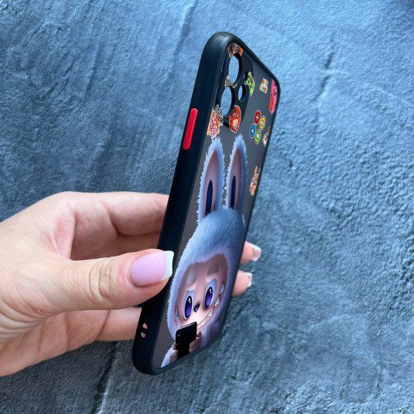 Чехол для iPhone 11 с защитой детский камеры с лабубой