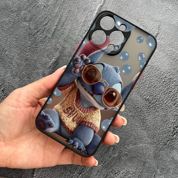 Чехол для iPhone 13 Pro с защитой детский камеры со стильным стичем