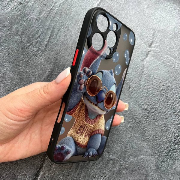 Чехол для iPhone 16 Pro с защитой детский камеры со стильным стичем