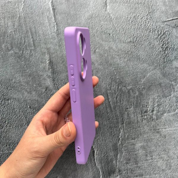 Чехол для Xiaomi Redmi Note 13 Pro 4G / Poco M6 Pro 4G / Xiaomi Redmi Note 14S с защитой камеры софт-тач лавандовый