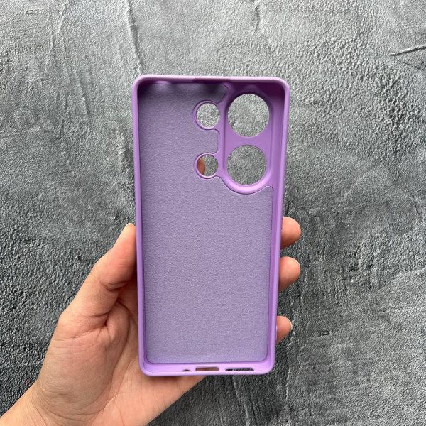 Чехол для Xiaomi Redmi Note 13 Pro 4G / Poco M6 Pro 4G / Xiaomi Redmi Note 14S с защитой камеры софт-тач лавандовый