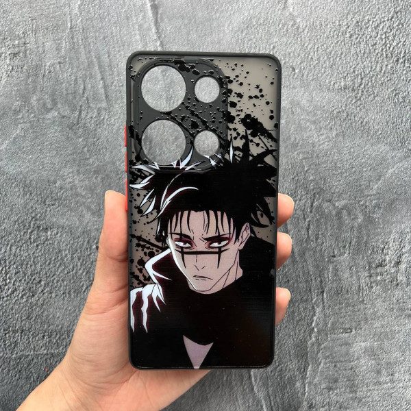 Чохол для Xiaomi Redmi Note 13 Pro 4G / Poco M6 Pro 4G / Xiaomi Redmi Note 14S  з захистом камери аніме з краплями та лаком